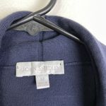 John Smedley Sea Island Cotton Cardigan Sweater Womens Medium Navy Open Blue Photo 7
