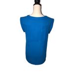 J.Crew  Womens Top Size 4 Blue Sleeveless Career Office Layering Shell Round Neck Photo 4