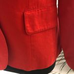Evan Picone  Red Linen Cotton Blazer Jacket Small Photo 6