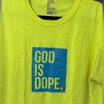 God Is Dope Neon Yellow T Photo 1