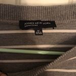 Jones New York Grey striped sweatshirt Medium Photo 4