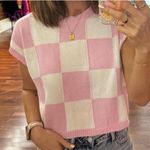 PaperMoon Checkered Knit Top Photo 0