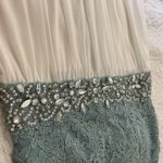 Studio Blue City and White Sparkly Prom Dress Photo 3
