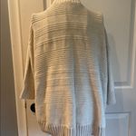 H by Halston  cream open front chunky cardigan Photo 3