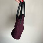 The Sak NWT  By Elliot Lucca Berry Crochet Handbag with Leather Handles Photo 6