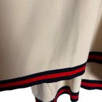 Tuckernuck Camden Ivory Striped V-Neck Soft Knit Poncho Cape Sweater One Size Photo 9