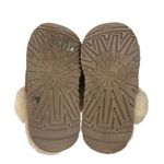 UGG  Disquette Suede Sheep Skin Slip On Closed Round Toe Platfrom Clog Slippers 8 Photo 3