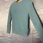 Gap  baby blue crewneck ribbed sweater with slits at the sides
Women’s size XS Photo 2