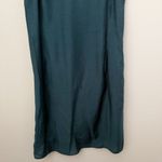 Anne Klein | Dark Teal Blue Green Flutter Sleeve Sheath Dress Lined | Size 12 Photo 2