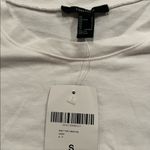 Forever 21 White Short Sleeve Scrunch Tie Tee Photo 1