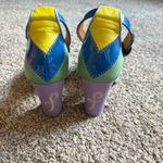 John Fluevog  Bianca Shoes Heels Funky Womens Colorful Size 6 Photo 3