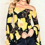 We The Free Birds of Paradise Bell Sleeve Shirt Blouse Top Size Small Women's Photo 0