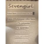 Sevengirl Women's Brown Knit Fleece High Waisted Zip Midi Fishtail Skirt Size S Photo 5