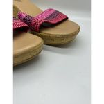 Seychelles Slide On Sandals Pink Red Slides Size Made in Italy Size 9-10 Photo 2