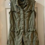 Buffalo David Bitton  Green Button/Cinched Waist Vest S Photo 0