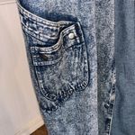Vintage 80s Blue Acid Wash Denim Duster Coat Denim coat Jean Coat Size M Photo 3