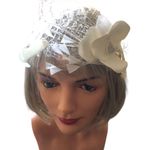 David's Bridal David’s Bridal Russian Tulle Blusher Veil W/Handband & Swarovski Crystals NEW Photo 2