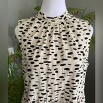 ASOS  White Black Dot high neck Sleeveless Tiered Open Back cotton Maxi Dress 10 Photo 6