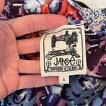 Jaase  Rosella floral collage jacket notched collar side slits 1 button EUC Photo 6