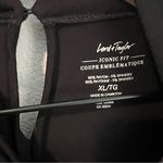 Lord & Taylor Iconic Fit Twisted Front Black Stretch Flowy Rayon Knit Top XL Photo 7