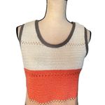 Multicolored Knitted Vest Size M Orange Size M Photo 3