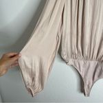 Free People Smockin’ & Rockin’ Long Sleeve Bodysuit Neutral Size Medium Photo 4