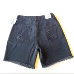 Forever 21  Distressed Black Denim Long Shorts Photo 7
