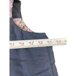 Denim & Company M Quilted Blue Floral Print Puffy Vest Pocketed Snap Button Size M Photo 10