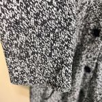 Belford Womens Marled Gray Black Silk Wool Blend Cardigan Coat Size Medium Black Photo 2