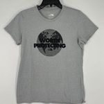 The North Face Worth Protecting World Peace Standard Fit Womens Medium Graphic Photo 0