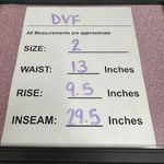 Diane Von Furstenberg  Burnes Gray Pink Windowpane Wool Blend Trousers Pants Sz 2 Photo 5