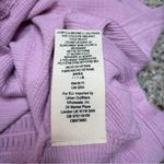 Free People Lavender Purple Strapless Peplum Lace Up Smocked Crop Top Medium Photo 6