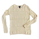 Gap  XS Yellow 100% Cotton Cable Knit Crewneck Sweater Cozy Classic Comfy Preppy Photo 0