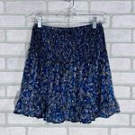 Lost + Wander NWT Wish Upon Mini Skirt in Navy Gold Paisley Size M Photo 3