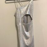 Lucy in the Sky Silver sparkle tight dress  Photo 0