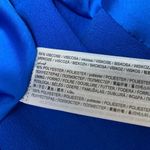 Mango NEW MNG  Women's Blue Silk Satin Long Sleeve Blazer Coat Jacket Size XS Photo 3