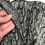 BCBGMAXAZRIA  100% Silk Lapelled Collar Shirt Dress Snakeskin Pattern Small Photo 10