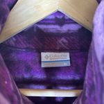 Columbia Jacket Women Sz M Purple Fleece Soft Aztec Full Zip Outdoor Western Photo 5