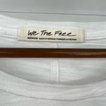 Free People Natasha Tee Womens white Top Puff Ruched Sleeve long sleeve medium Photo 8