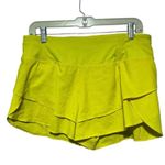 CALIA by Carrie Underwood Yellow Athletic Shorts with Flouncy Design Medium Photo 3