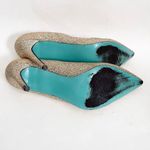 Marc Defang Gold Glitter Stiletto Heel Pumps Size 9.5 Photo 5