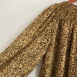 Textile by Elizabeth and James|Cheetah Print Blouse Medium Gold Photo 6