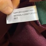 Ralph Lauren Lauren Burgundy Sleeveless Sheath Dress Faux Leather Trim Size L Photo 7