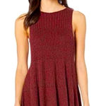 Free People Waterfall Sweater Dress Red Photo 0