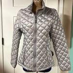 Madden Girl Silver Metallic Puffer Coat Size M Photo 0