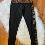 PINK - Victoria's Secret Victoria’s Secret PINK Cotton Foldover Legging Leopard Print with Logo Photo 2