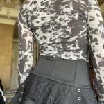 Sexy Scrunched Crop Top Grey Photo 2