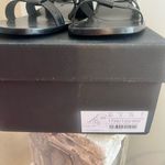 Massimo Dutti Black Strappy Sandals with Gold Buckle brand new Photo 3