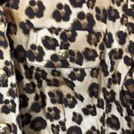 Charter Club  Woman 18W Leopard Print Round Collar Blazer Jacket Stretch Photo 3