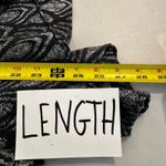 prAna Black Silver Leaf Print Open Front Cardigan Lightweight Women's Medium Photo 8